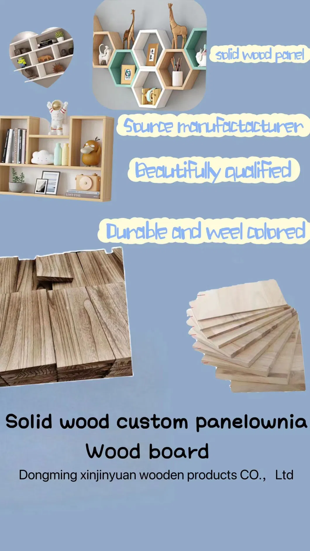 Paulownia Finger Jointed Timber Wood Buyers in China Bed Board Paulownia Wood Solid Board