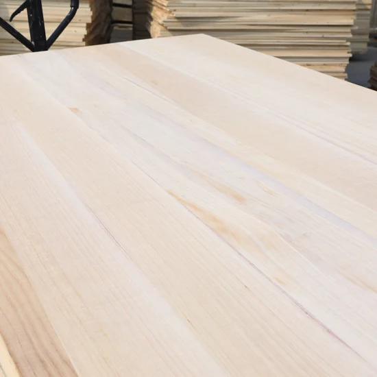 Pannello in legno incollato con bordo in paulownia di alta qualità a prezzo economico per mobili